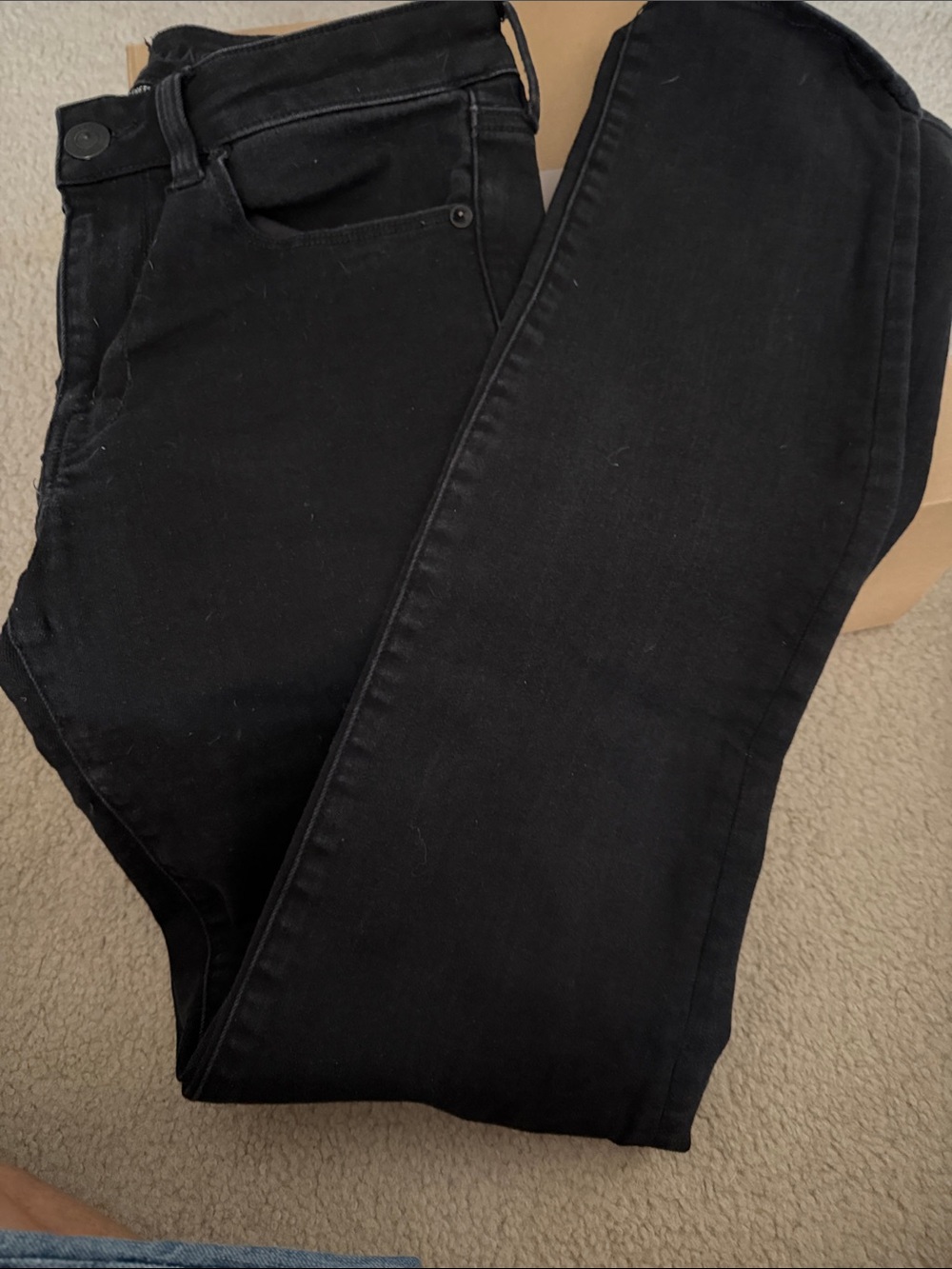 American Eagle Outfitters Black Skinny Stretch Jeans 6 X-Long